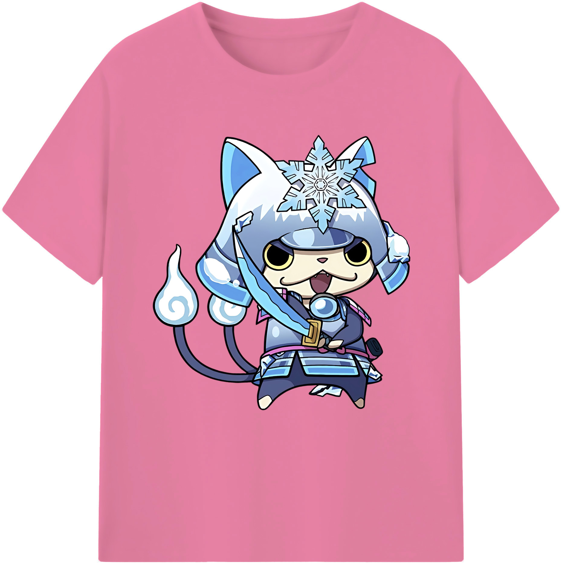 （画像用） 妖怪ウォッチ Yo-kai Watch 綿100％半袖Tシャツ（フロントプリント）